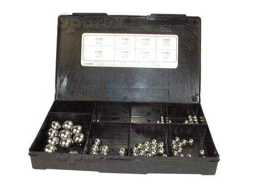Sparex Carbon Steel Ball Bearing Kit - Polegadas Ø3/16 para 7/8 (S.10908)