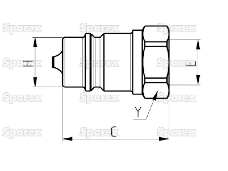Valvula Macho 1/4'' BSP HNV Series (S.112702)