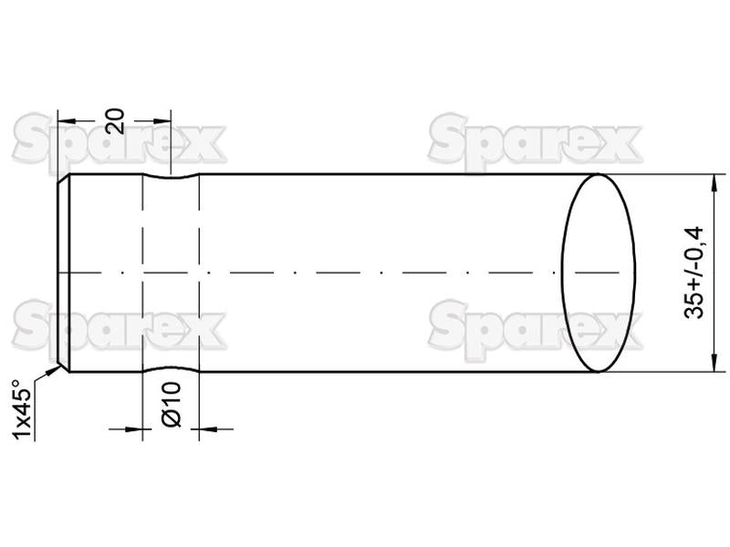 Bico - curva 643mm, (Estrela) Aplicavel em: DG035 (S.21535)