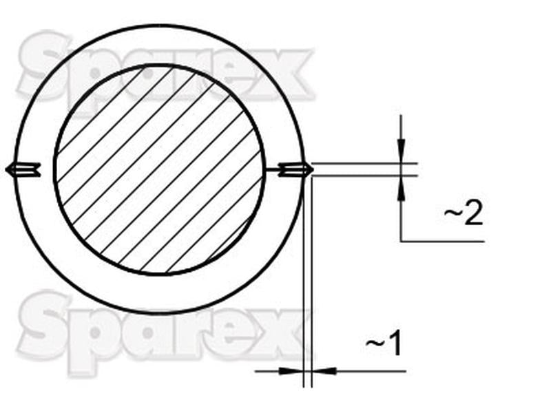 Bico - curva 680mm, Tamanho da rosca: M20 x 1.50 (Quadrado) Aplicavel em: 5068102 (S.79765)