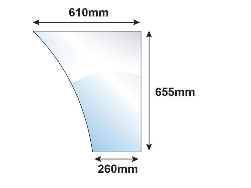 Vidro de porta Esq./Dt. (S.10005)