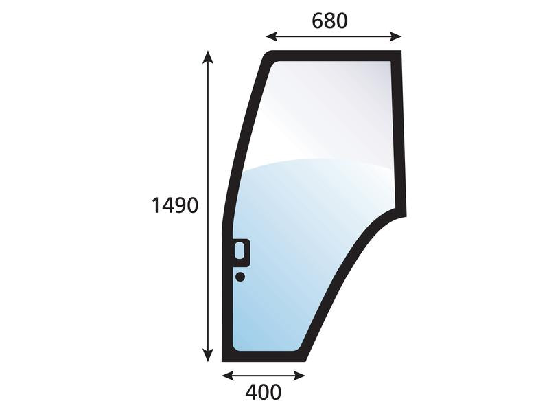 Vidro de porta Esq. (S.100492)