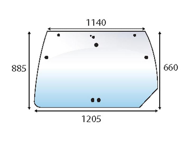 vidro superior traseiro (S.100677)