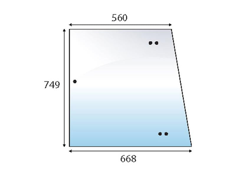 Vidro lateral esq/dt (S.100756)