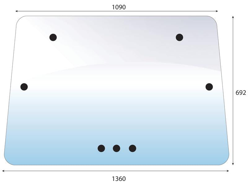 vidro superior traseiro (S.100956)