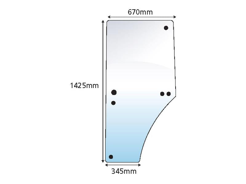 Vidro de porta Esq. (S.100965)