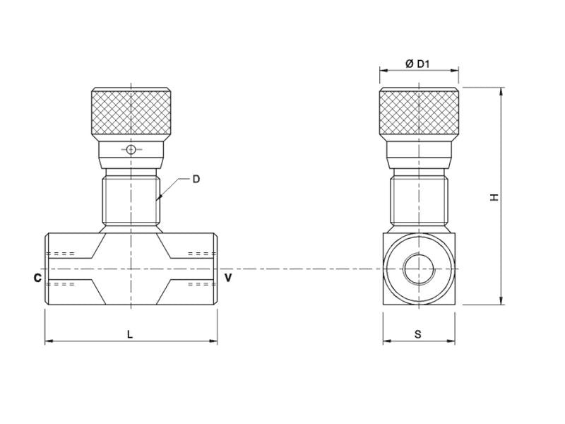 Valvula Controlo Fluxo bidirecional 1/4 (S.101631)
