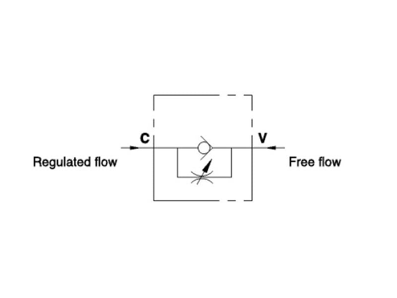 Valvula Controlo Fluxo unidirecional 3/8 (S.101634)