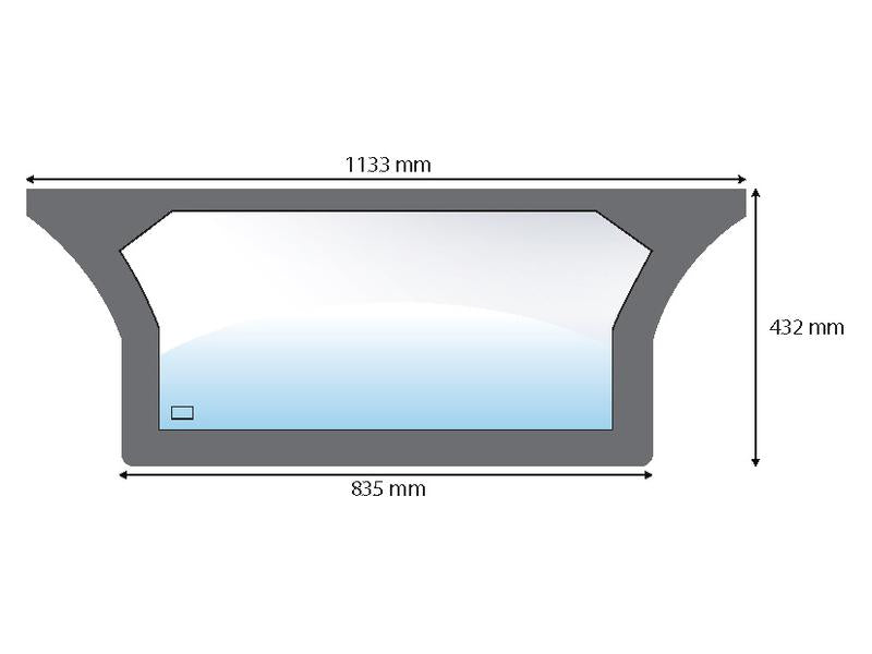 vidro superior traseiro (S.102185)