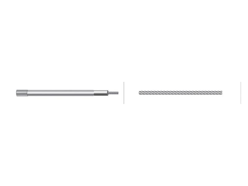 Cabo stop - Comp: 1395mm, Comprimento externo do cabo: 1218mm. (S.103216)