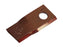 Faca - Twisted blade, bottom edge sharp & parallel - 105x48x4mm - Orifício Ø19mm - Dt. - para Claas Aplicavel em: 9492411 (S.105637)