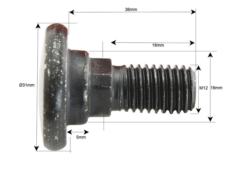 Parafuso C/ Porca- M12x36mm - para Vicon Aplicavel em: B1374593 (S.105994)