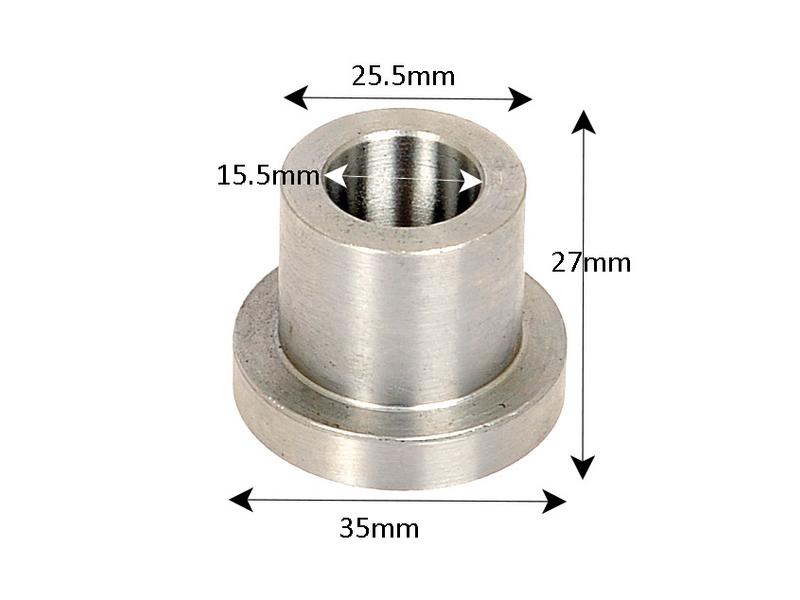 Colar ID: 15.5mm, D.Ext: 25.5mm, Comp: 27mm - para Bomford Aplicavel em: 0989401 (S.106506)