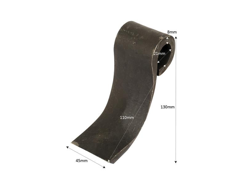 Faca, Comp: 130mm, Larg: 45mm. Aplicavel em: 7770699 (S.106527)