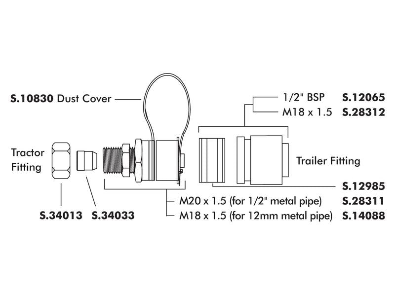 Tampa Preto para (S.10830)