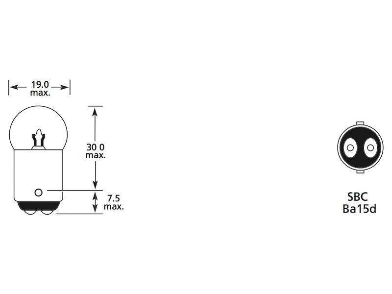 Lâmpada 12V BA15d Caixa 1 un. (S.109953)