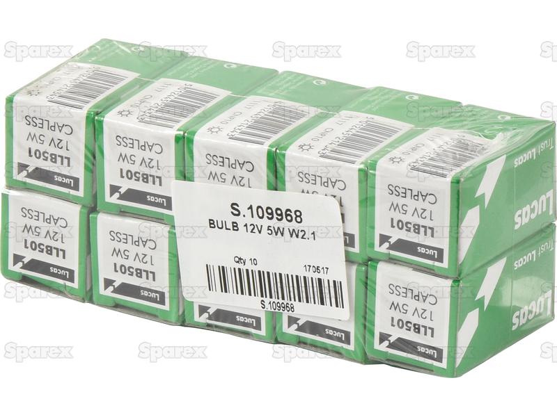 Lâmpada 12V W2.1x9.5d Caixa 1 un. (S.109968)