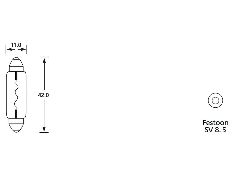 Lâmpada 12V SV8.5 Caixa 1 un. (S.110001)