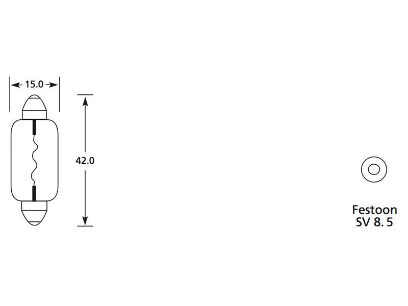 Lâmpada 12V SV8.5 Caixa 1 un. (S.110002)