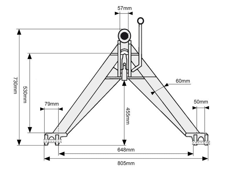 Armação (Cat.1 (ØEm cima 19mm & inferior 22mm)) CE Aprovado (S.110168)