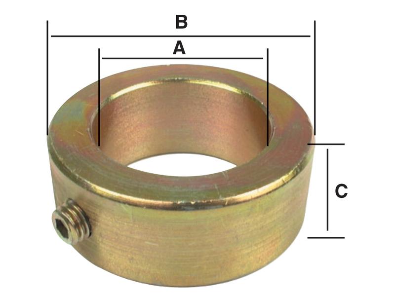 Casquilho, ID: 30mm, D.Ext: 45mm, Altura: 16mm. (S.11018)