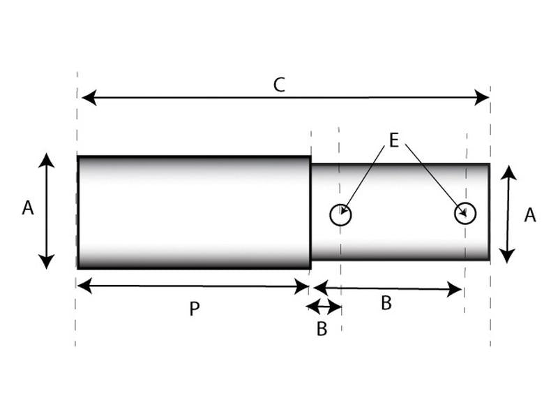 Cavilha 19x77mm Cat. 1/2 (Ø19/25mm) (S.111)