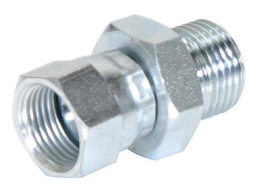 Adaptador hidráulico 1/2'' BSP Macho x 3/4'' JIC Fêmea giratória (S.11221)