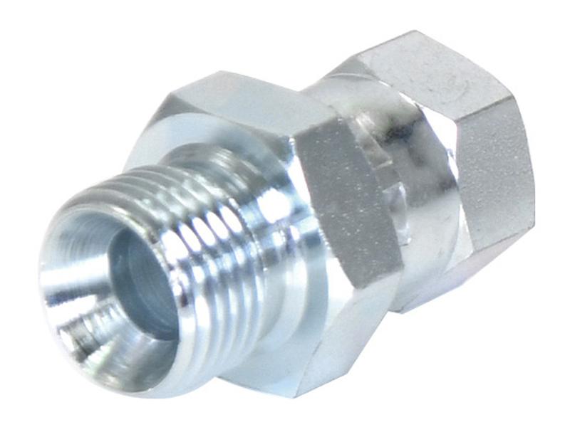 Adaptador hidráulico 1/2'' BSP Macho x 3/4'' JIC Fêmea giratória (S.11221)