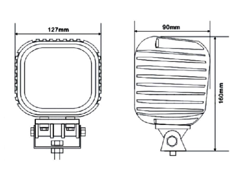 Farol de trabalho LED, 4800 Lumens, 10-30V (S.112526)