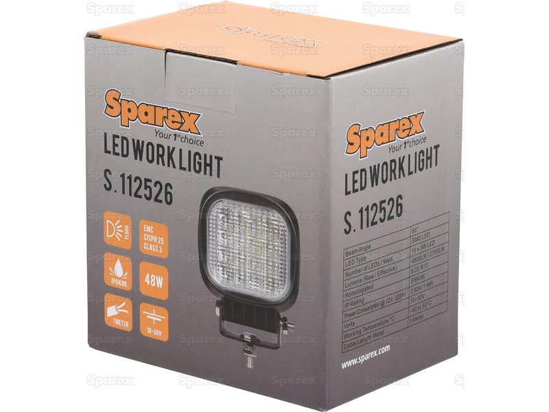 Farol de trabalho LED, 4800 Lumens, 10-30V (S.112526)