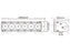 LED Barra plano, 275mm, 6000 Lumens, 10-30V (S.112531)