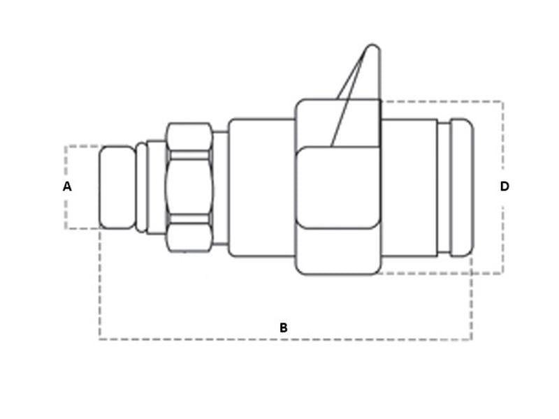 Valvula Fêmea 7/8'' UNF 3NV Series (S.112635)