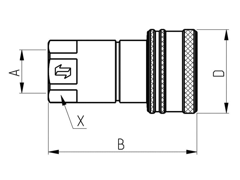 Valvula Fêmea 1/4'' BSP ANV Series (S.112645)