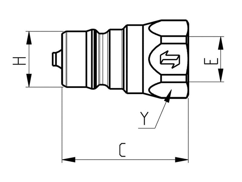 Valvula Macho 1/4'' BSP ANV Series (S.112646)