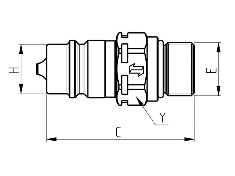 Valvula Macho M26 x 1.50 CPV-CNV Series (S.112655)