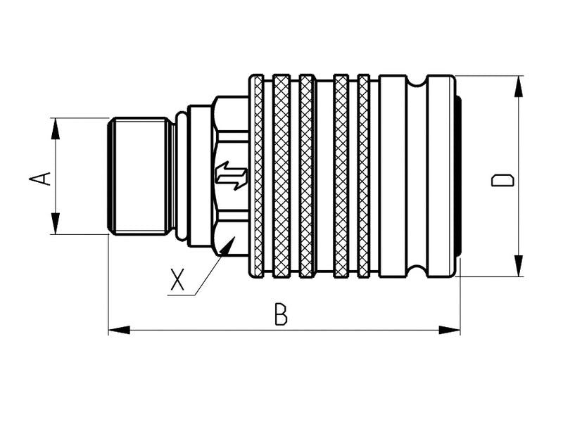 Valvula Fêmea 3/8'' BSP CPV-CNV Series (S.112664)