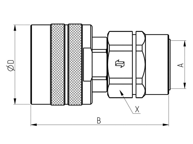 Valvula rosca macho M18x1,5 - CVV Series (S.112670)