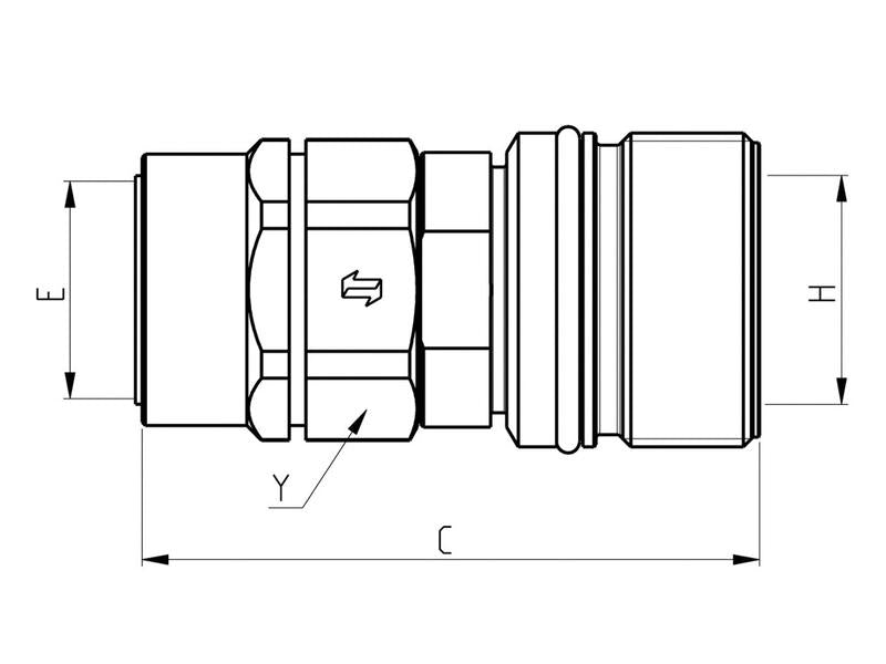 Valvula rosca femea 1''BSP - CVV Series (S.112673)