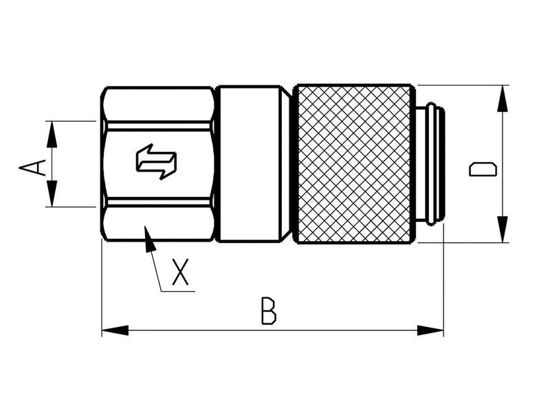 Test Nipple 1/4 NPT (S.112678)