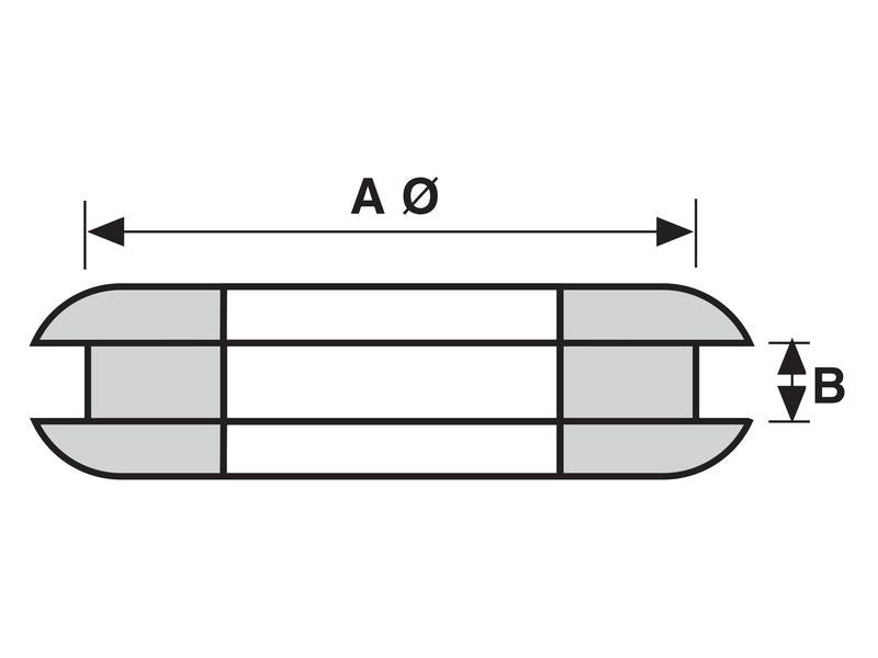 Passa fios Ø7.95 x 1.6mm (S.11332)