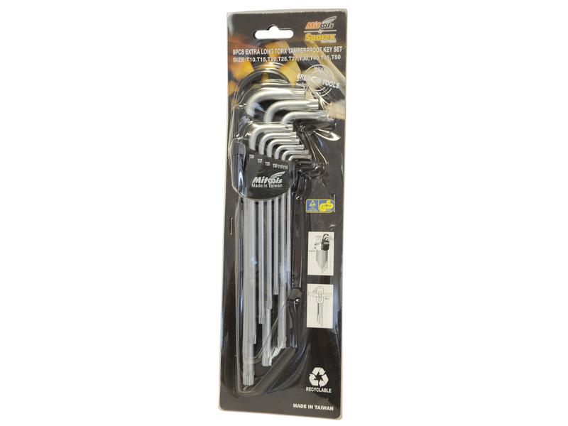 Jogo chaves sextavado interior longas (para parafusos de pino) (9pcs.) (S.113840)