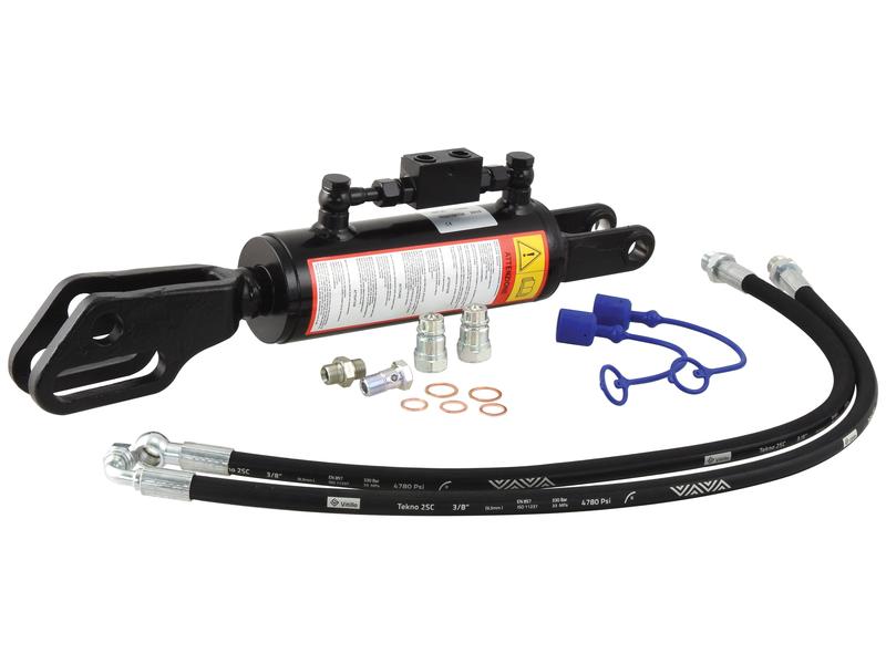 Braço Hidraulico (Fornecido com: Mangueiras) - Forquilha Furo Ø 22mm - Forquilha Furo Ø 26 & 27x97mm - Comprimento minimo: 520mm, Diametro interno Cilindro: 80mm. (S.113924)