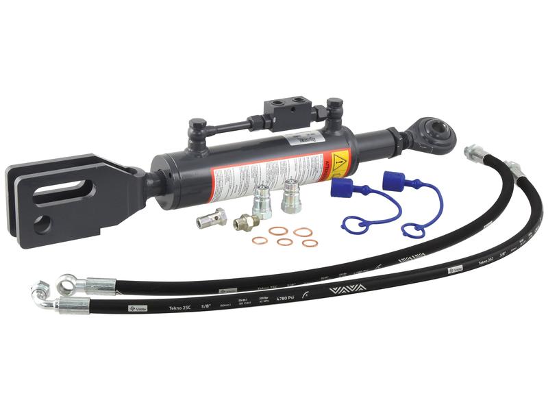 Braço Hidraulico (Fornecido com: Mangueiras) - Olhal Ø 22mm - Forquilha Furo Ø 28 & 28x90mm - Comprimento minimo: 680mm, Diametro interno Cilindro: 70mm. (S.113950)