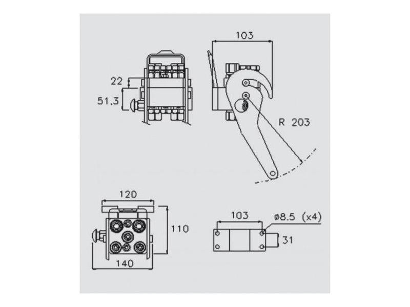 Multifaster Conecção - Rosca fêmea - 9/16'' 2P5065 Série (S.114033)