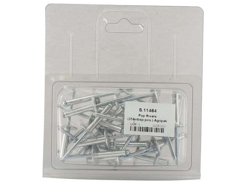 Agripak 25 un. Rebites POP 4.8 x 21mm (S.11464)