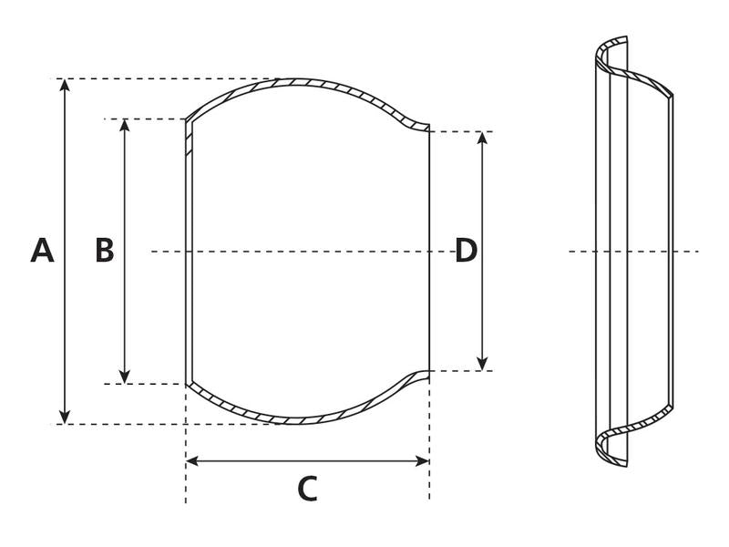 Acoplamento soldar - Macho - 5'' (120mm) (galvanizado) (S.115036)