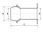 Acoplamento 4'' (100mm) x (100mm) (galvanizado) (S.115071)