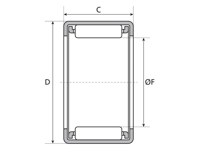 Sparex Rolamento de agulhas (BH1620) (S.11516)
