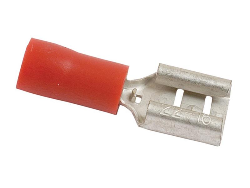 Terminal, Aperto Standard - Fêmea, 6.3mm, Vermelho (0.5 - 1.5mm) (S.11563)