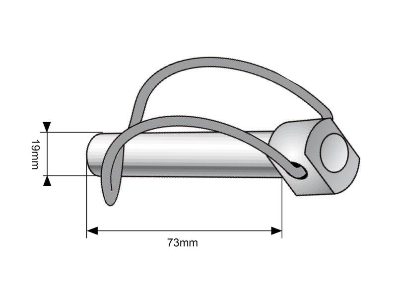 Cavilha estabilizador Ø19mm x 90mm (S.11637)